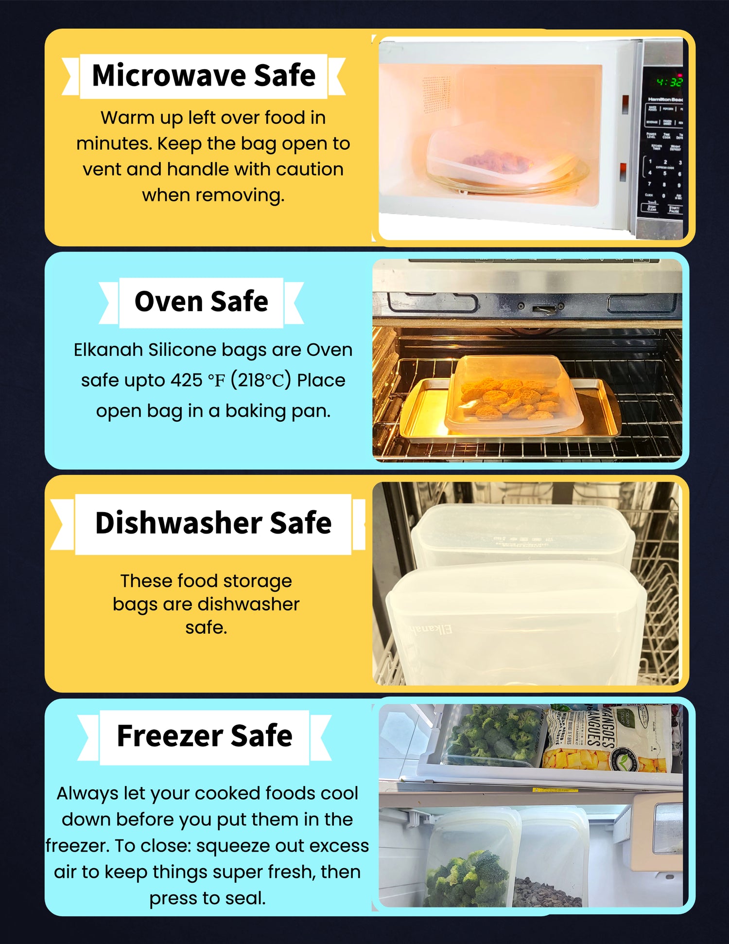 SILICONE FOOD STORAGE BAGS, microwave safe, dishwasher safe, freezer safe, Ziplock bags, oven bags for cooking, hugger bags, reusable food bags, food storage container, household essential, food grade bags, fridge storage containers,Kitchen organization