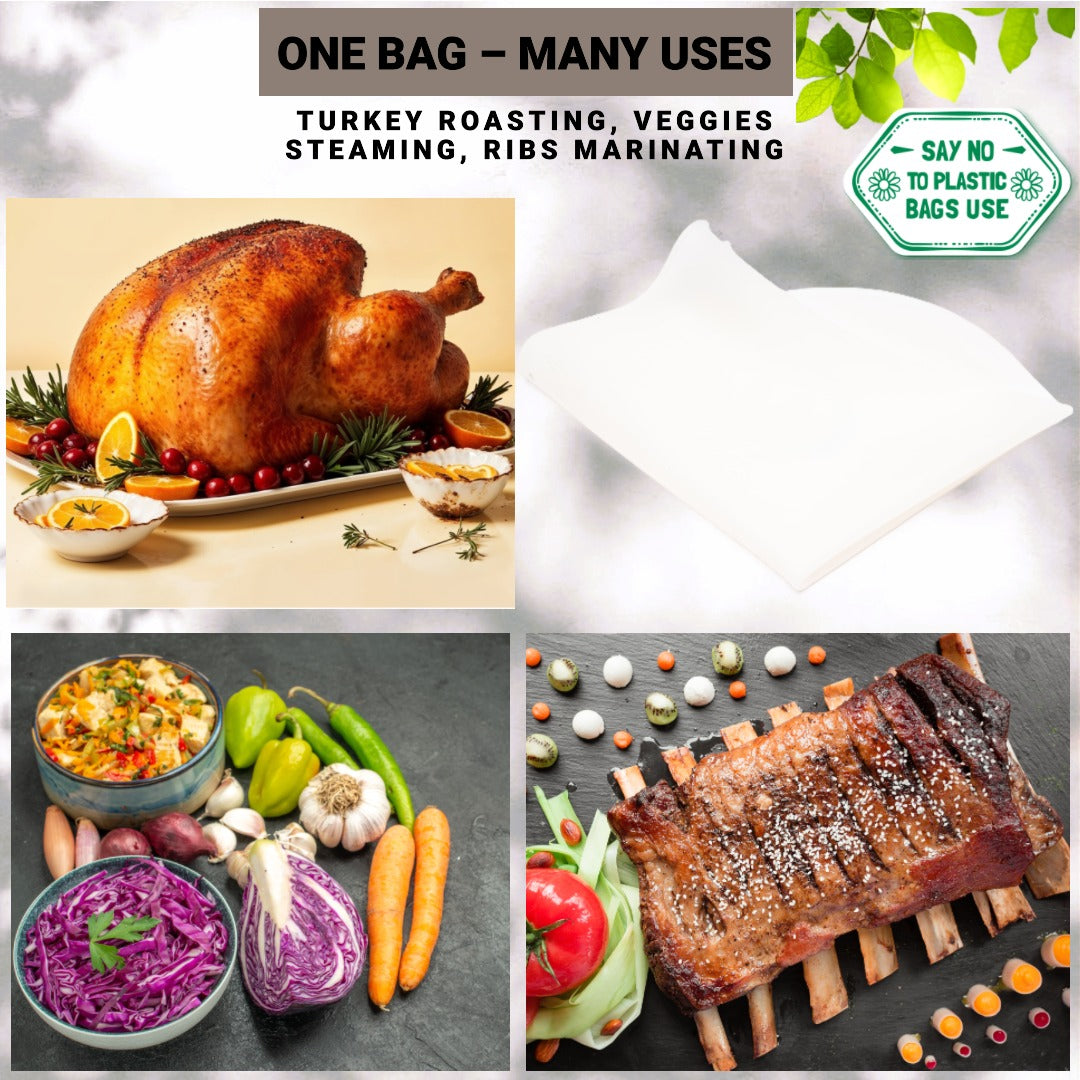XL Silicone Turkey Bag – Oven Safe & BPA-Free (6.9 Gal)