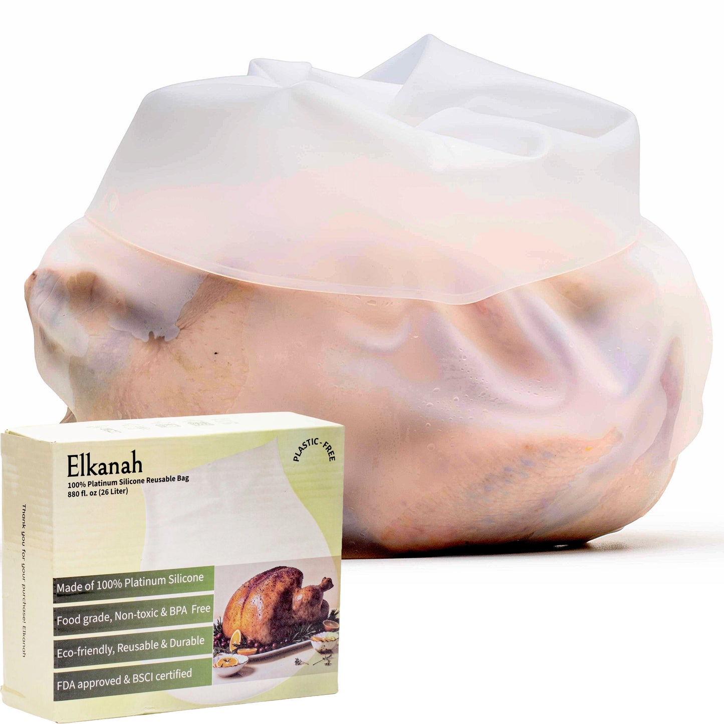 XL Silicone Turkey Bag – Oven Safe & BPA-Free (6.9 Gal)