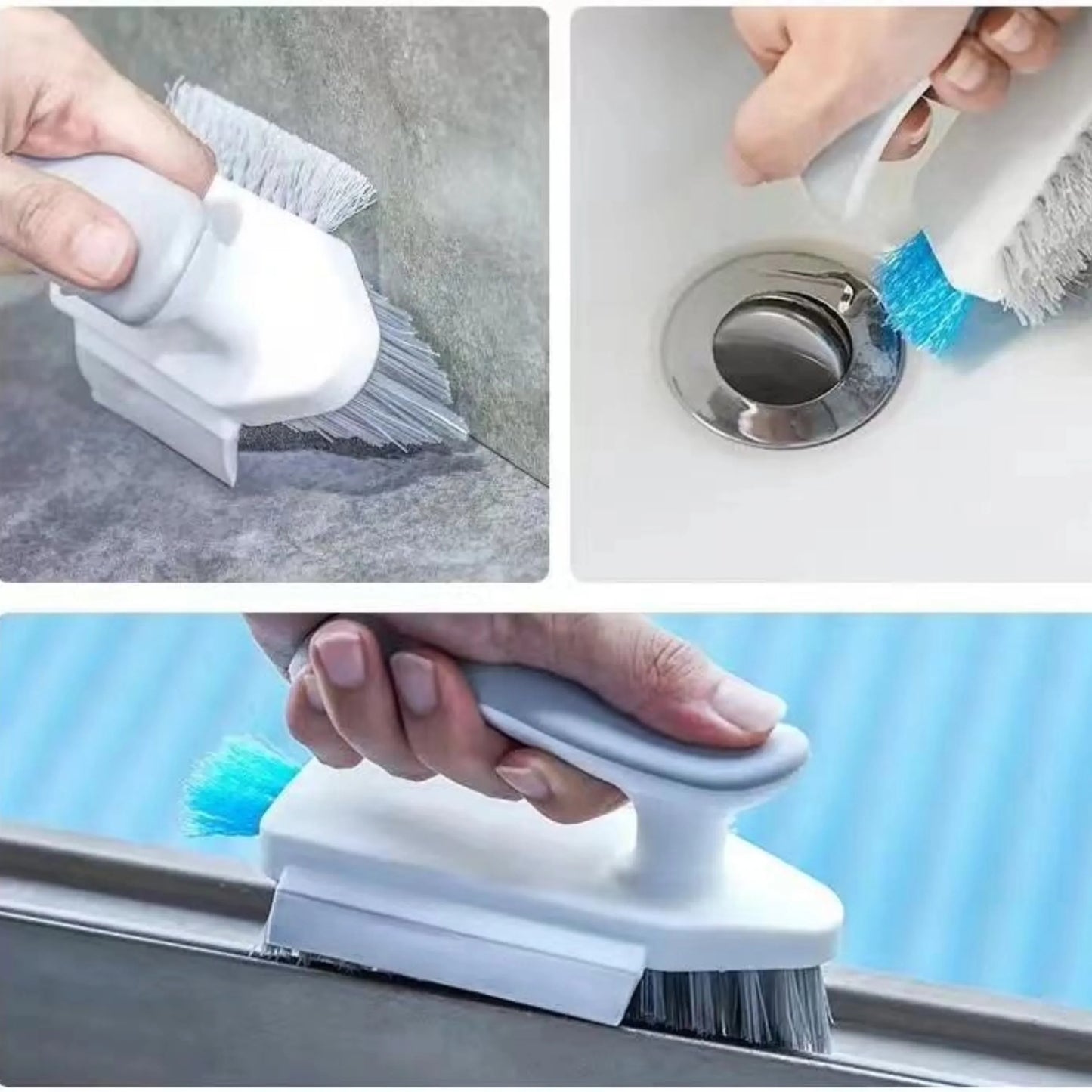 Elkanah Deep Cleaning Supplies Scrub Brushes for Crevice Brushes Scrubber Dust Sponge Tools Cleaning Essentials Set of 10