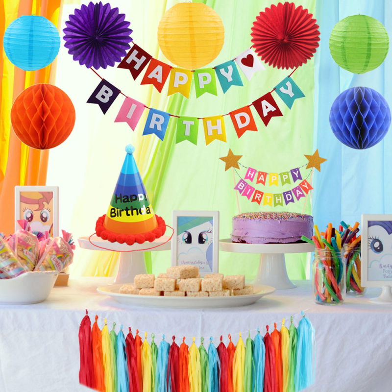 Happy birthday decorations, party decorations for girls, birthday party decorations, birthday decorations, happy birthday banner, birthday decorations for women, happy birthday backdrop, rainbow party decorations, birthday decor, birthday bunting, baby